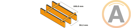 Rejilla industrial esquema