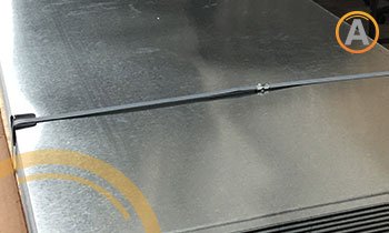 Plano a detalle de lámina galvanizada lisa