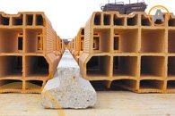 Bovedillas y viguetas de concreto pretensadas en bodega