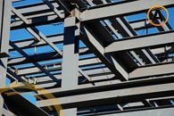 Estructura de acero formada por varias vigas